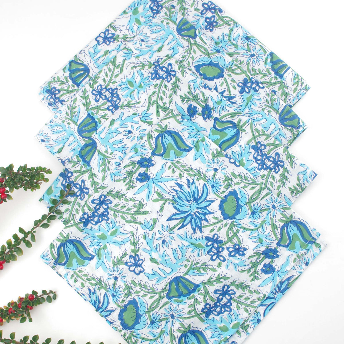 Moonlight Garden Cotton Dinner Napkins 18'' - Set of 4