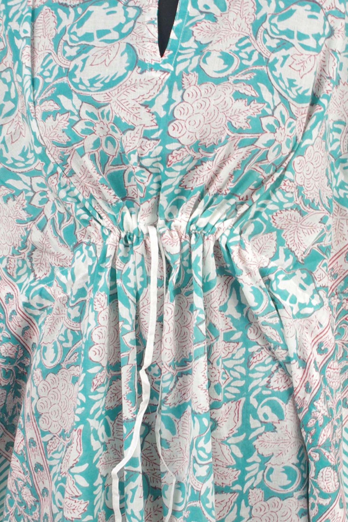 Kurze Kaftans aus Baumwolle - Rosa Paisley