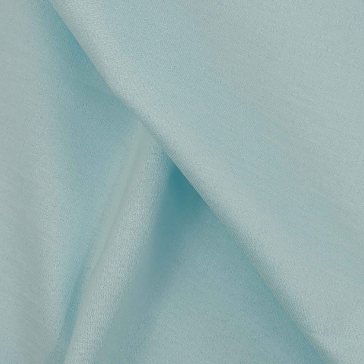 Einfarbiger, leichter Stoff aus 100 % Baumwolle – Blau