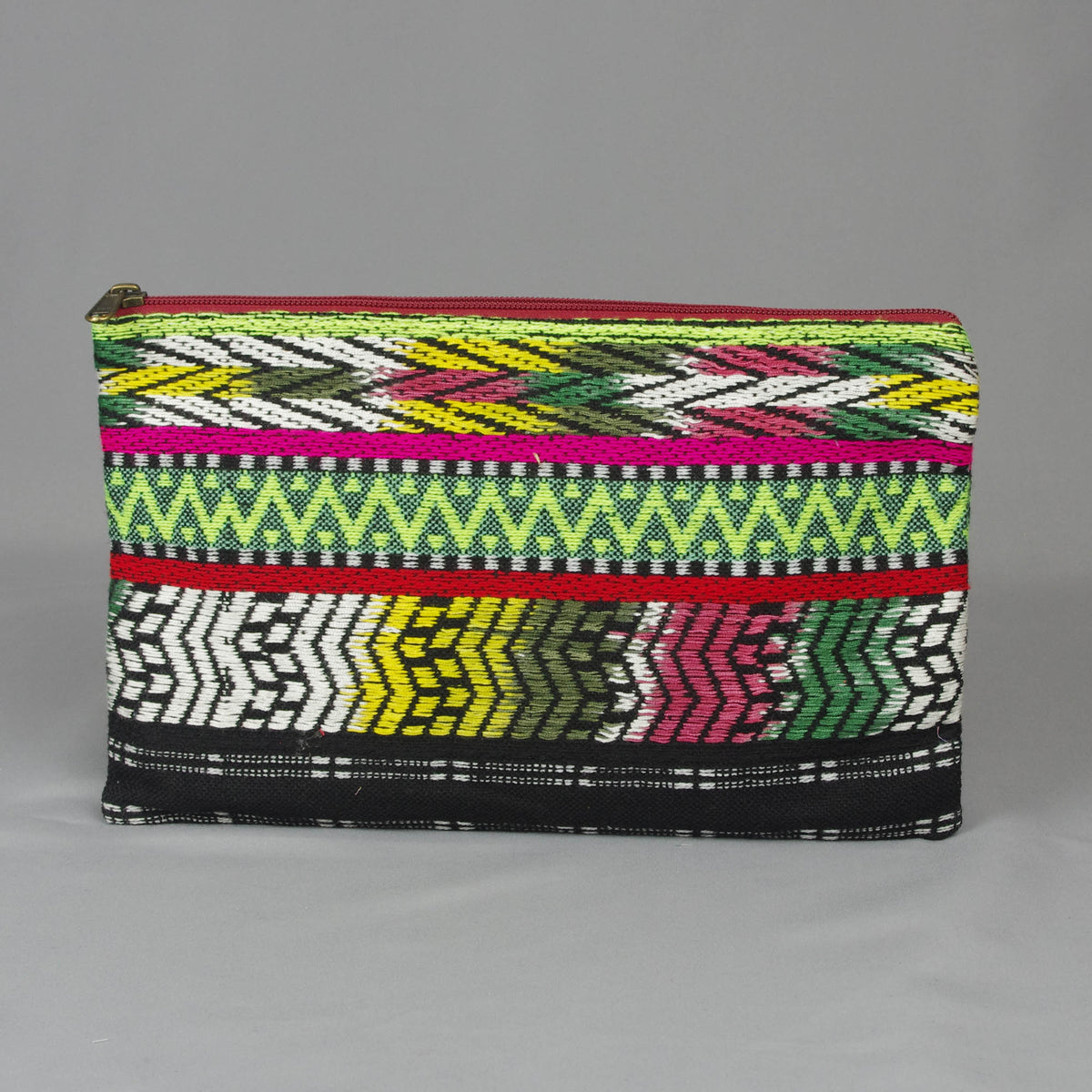 Boho Handloom Weave Clutch Bag - Mehrfarbig gestreift
