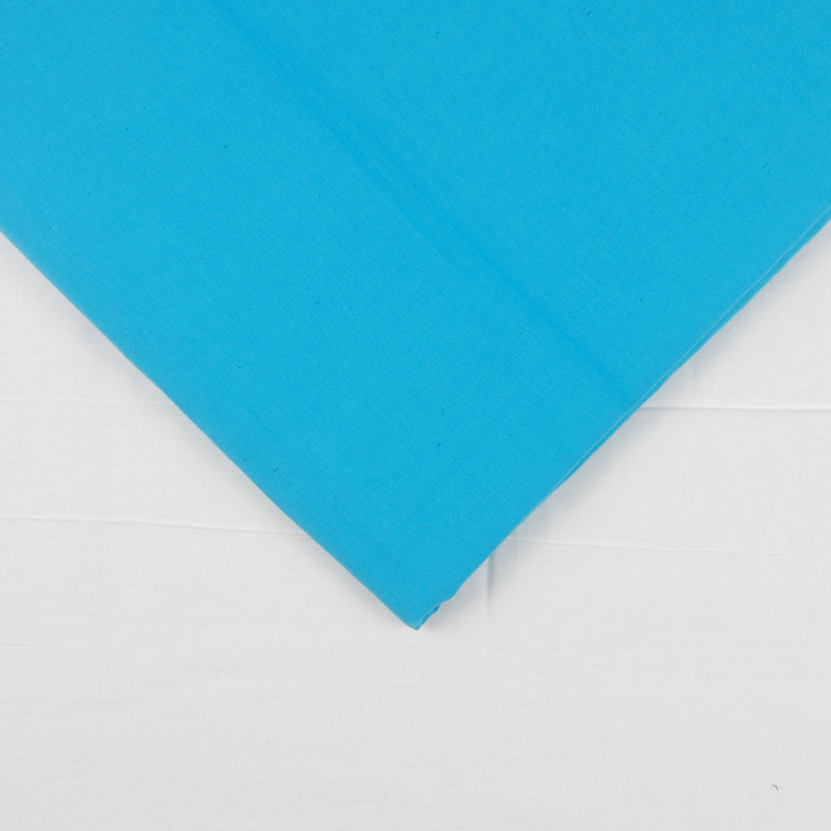 Einfarbiger, leichter Stoff aus 100 % Baumwolle – Blau