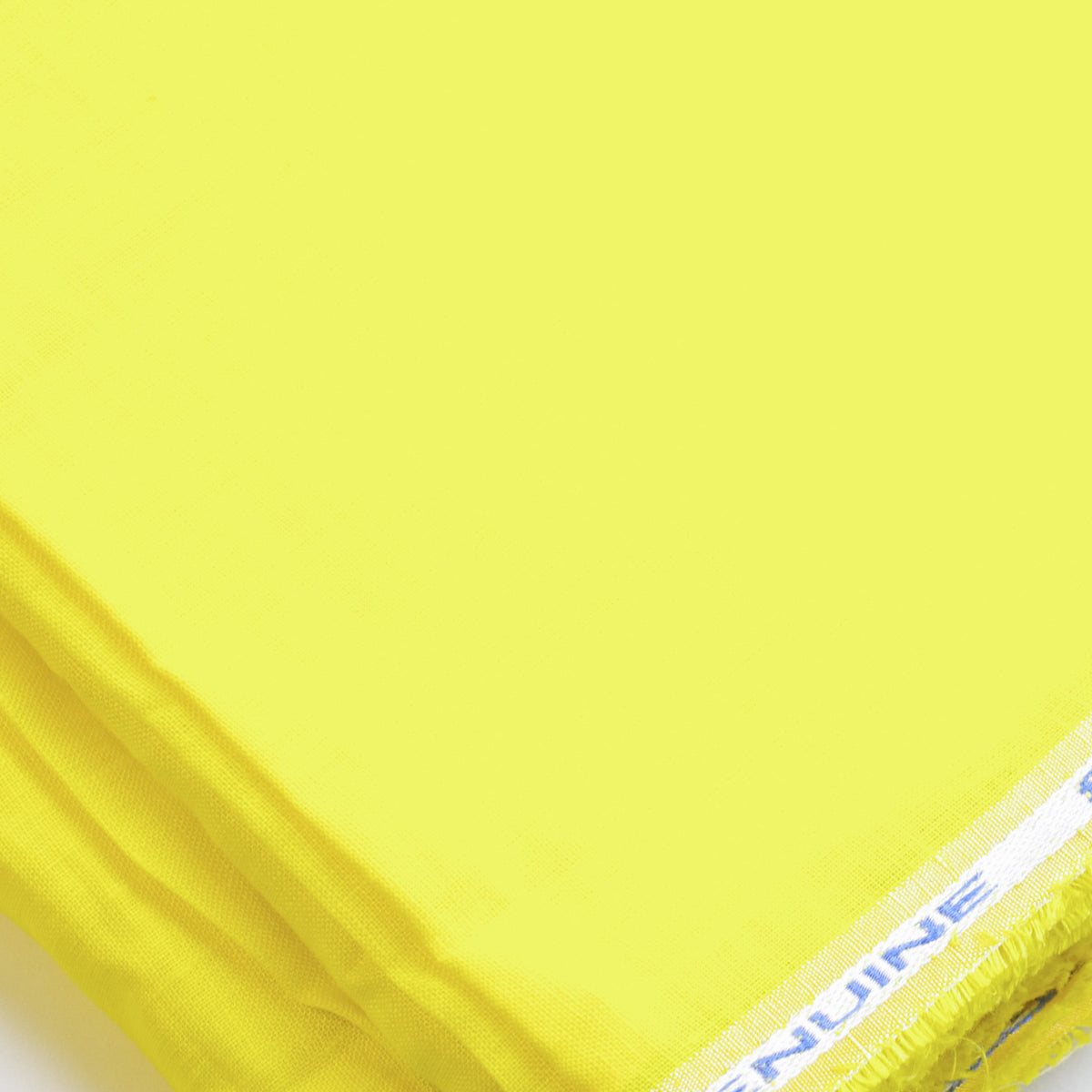 Washed Plain Pure Linen Fabric (Width 58'') - Lemon Yellow