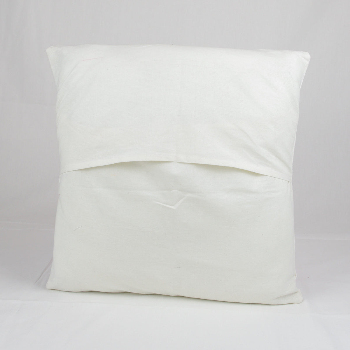 Nakshi Kantha Cushion Cover - White & Red