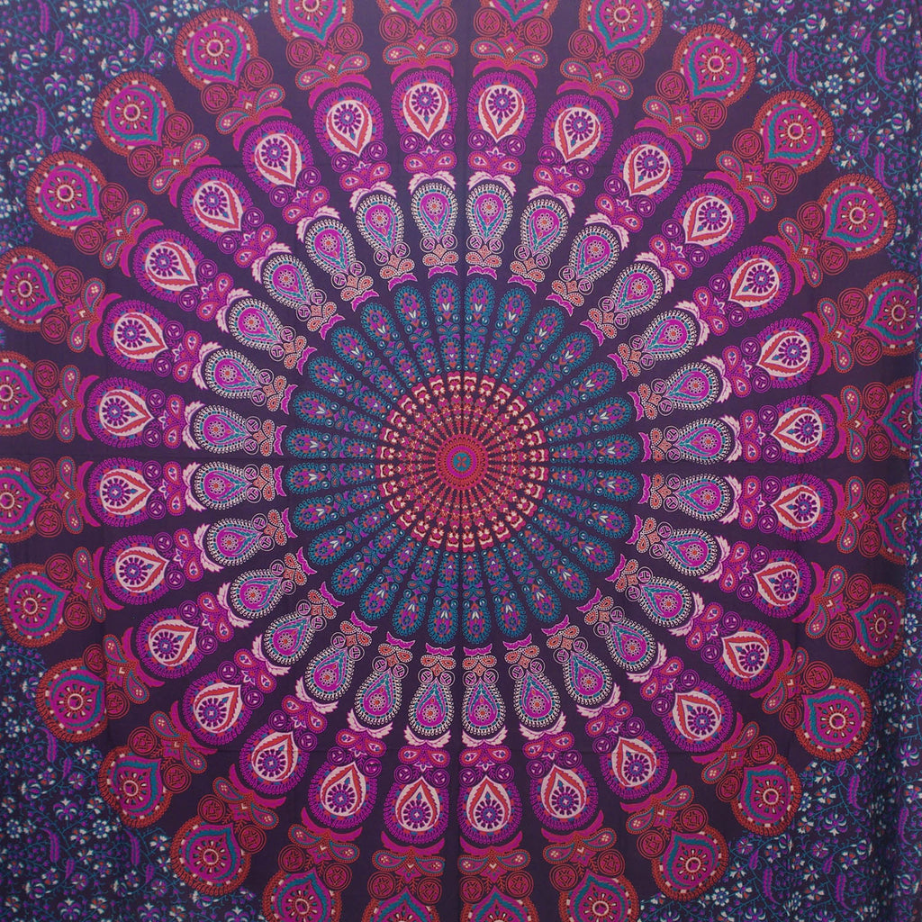 Indian Tapestry Wall Hanging Mandala Bedspread Hippie Gypsy Throw ...
