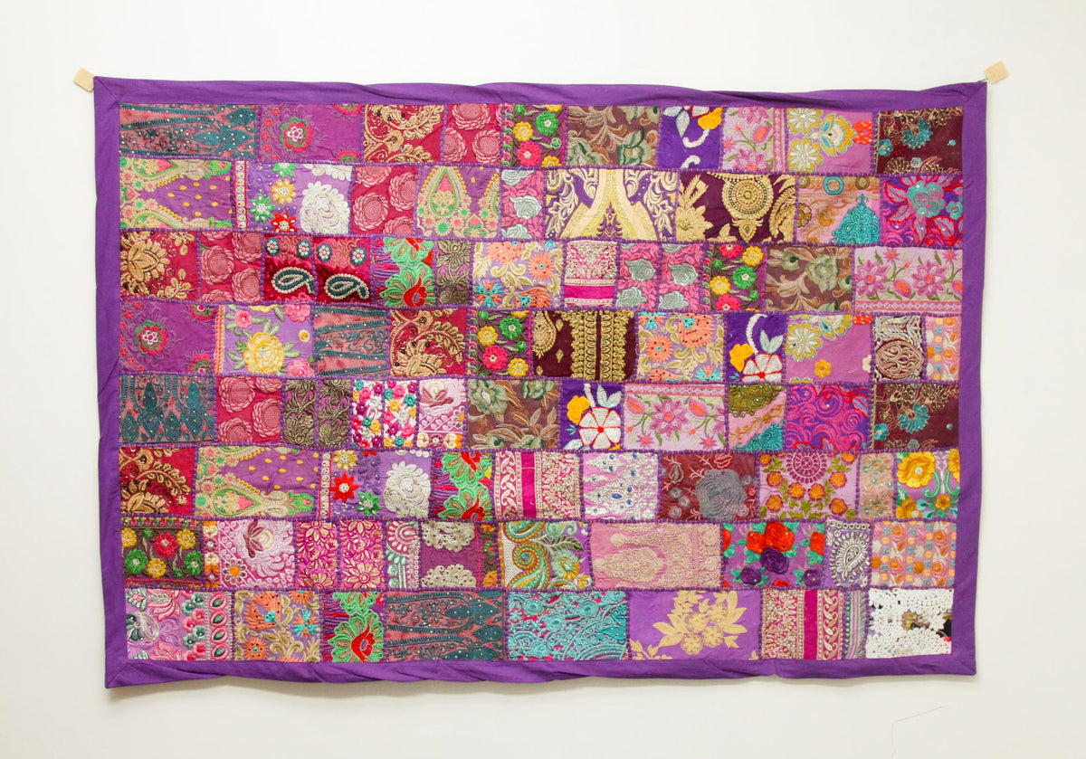 Purple Indian Vintage Bohemian Handmade Wall Hanging