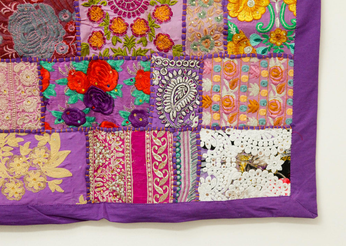 Purple Indian Vintage Bohemian Handmade Wall Hanging