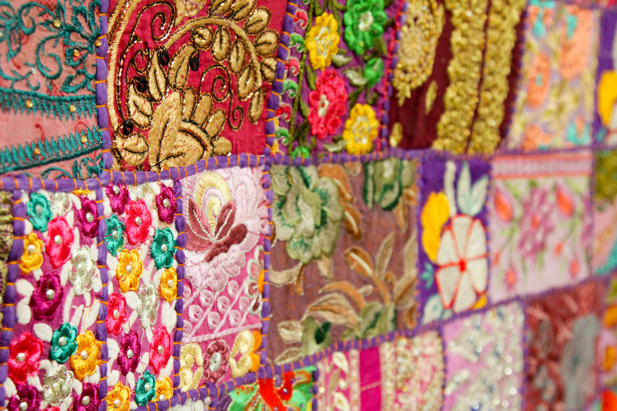 Purple Indian Vintage Bohemian Handmade Wall Hanging