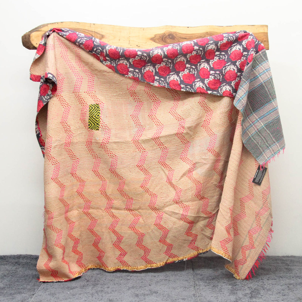 Vintage Patchwork Indian Kantha Quilt VK1003