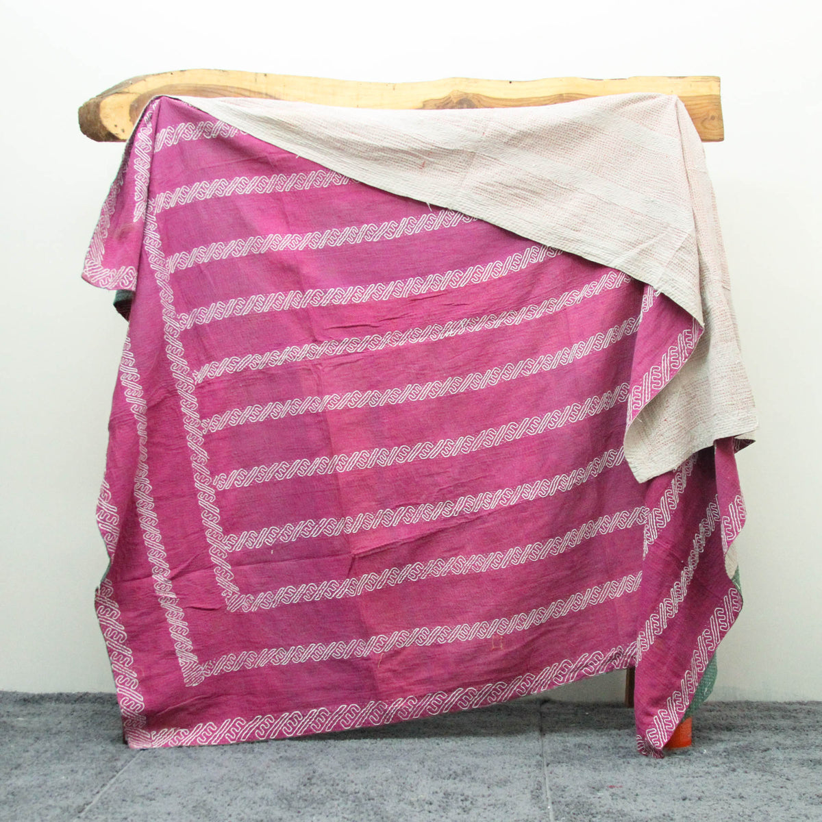 Vintage Patchwork indische Kantha Steppdecke VK1053