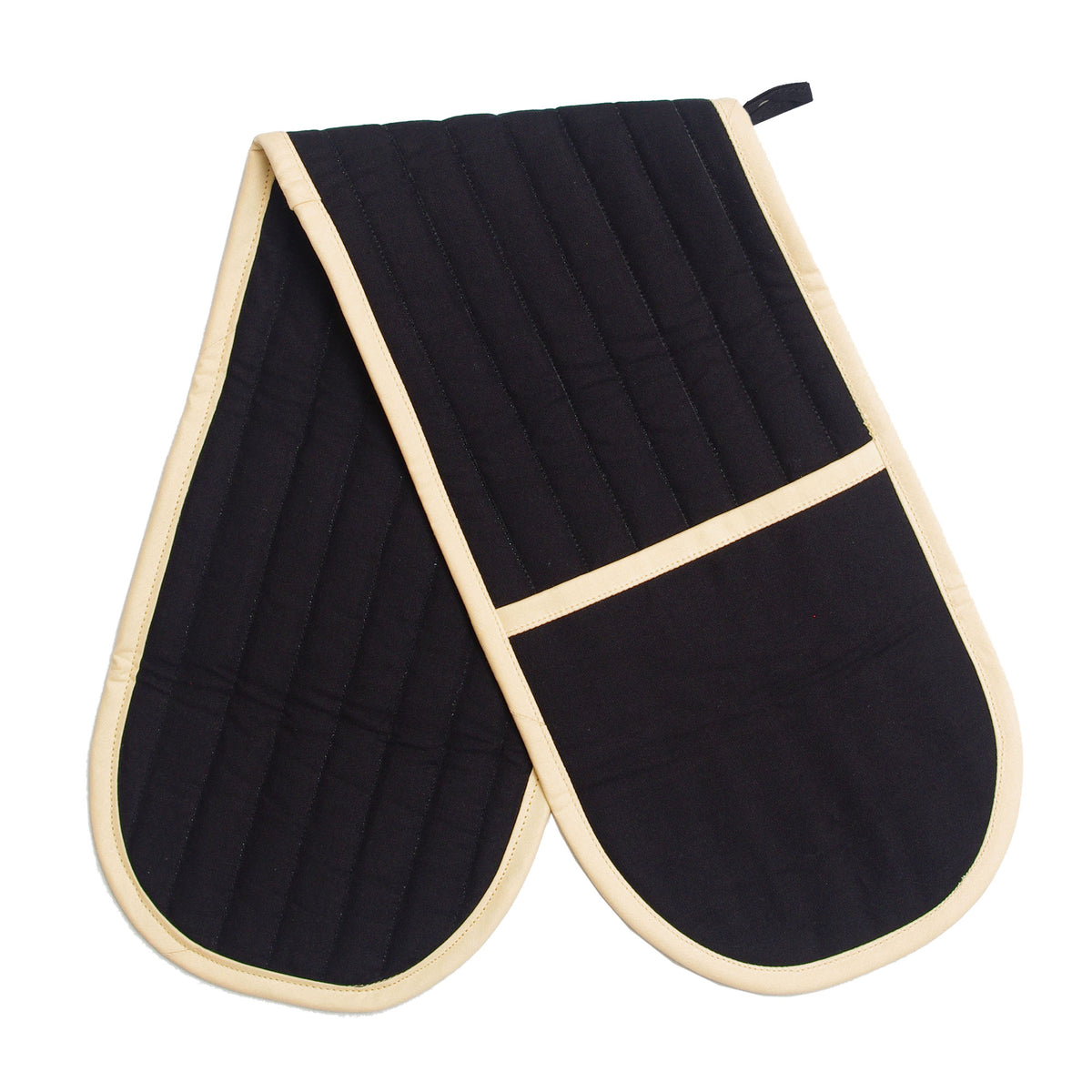 Kitchen Double Oven Gloves - Black