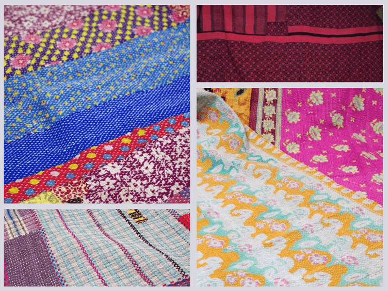Vintage Kantha Quilts Patterns