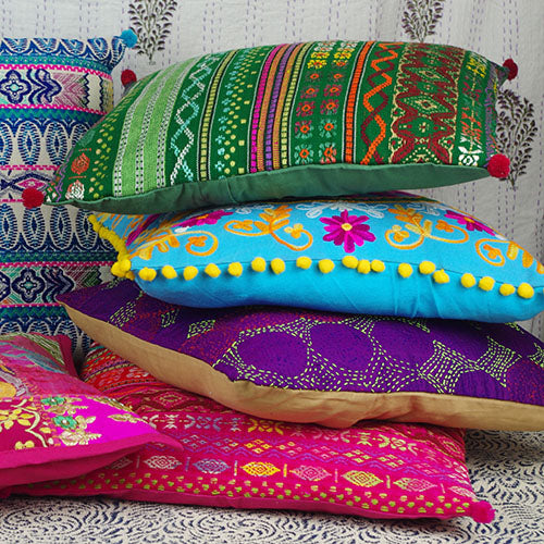 Cushion Covers-Kantha Decor