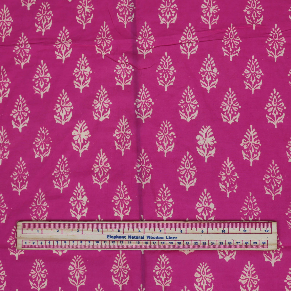 Bagru Indian Hand Block Print 100% Cotton Pink Women Dress Fabric Design 488