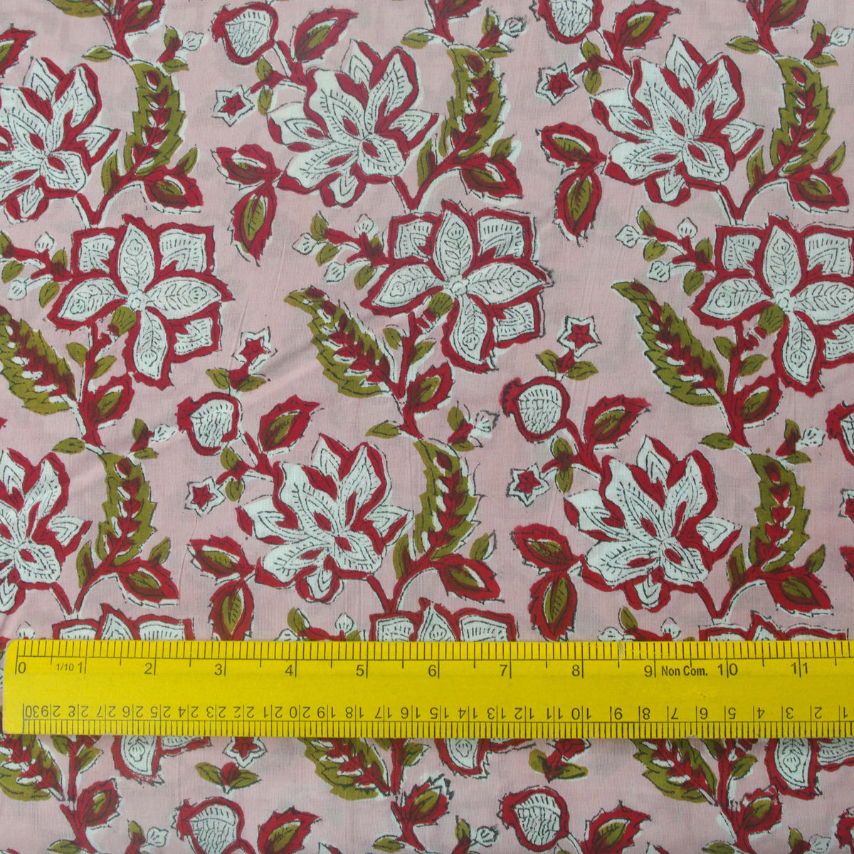 Indian Hand Block 100% Cotton Fairy Garden Fabric Design 541
