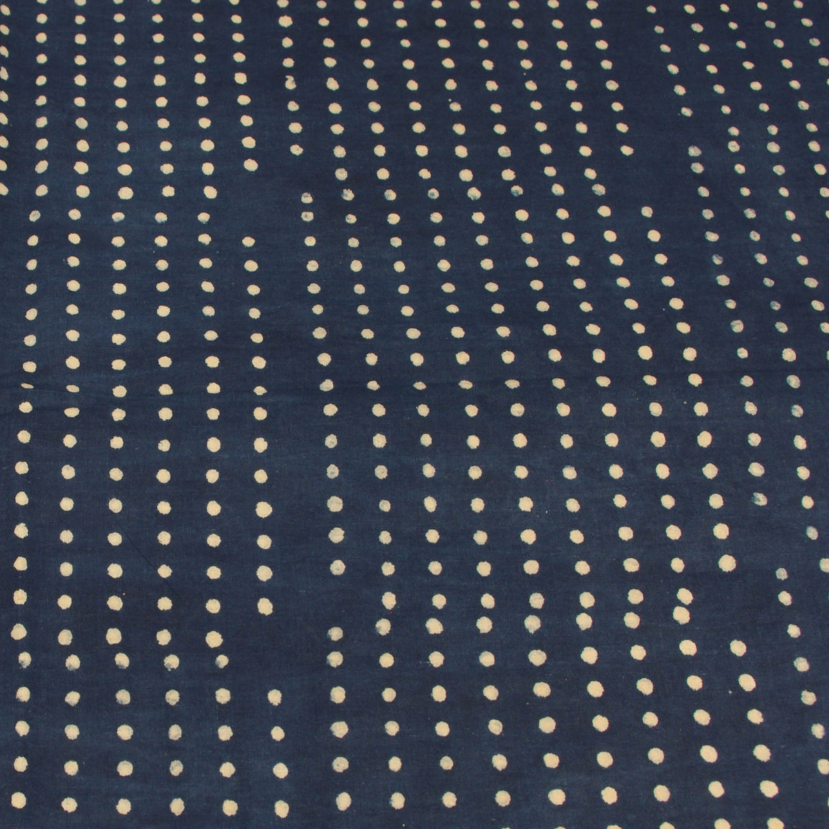 Block Print Fabric - Indigo Polaka Dots - Design 580