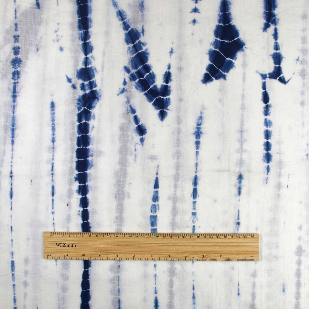 Seamless Tie And Dye Indigo White Fabric (Design 609)