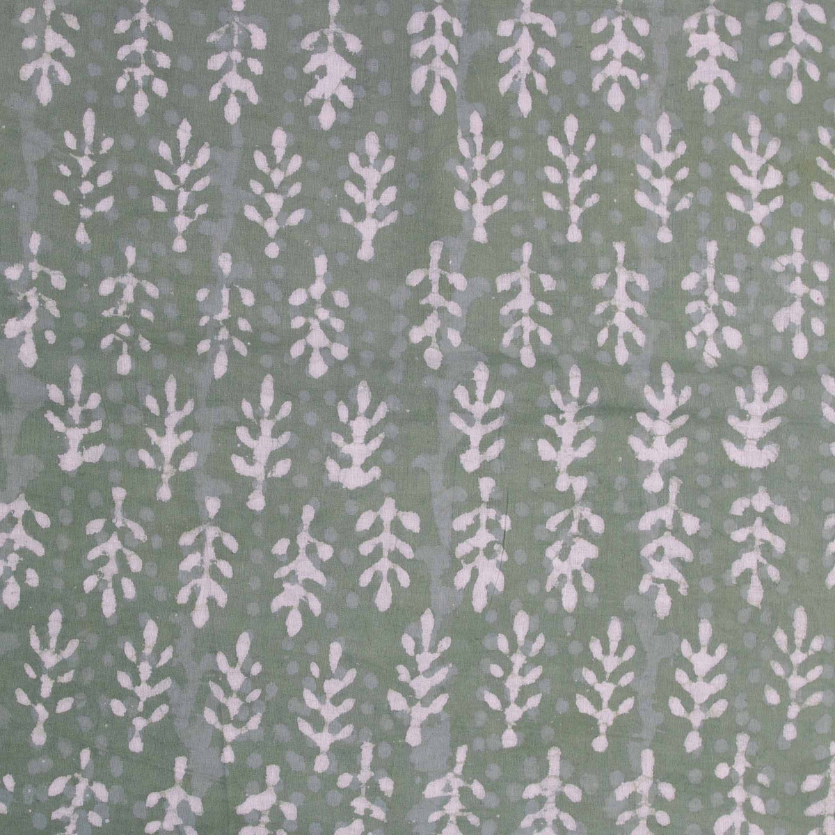 Bagru Dabu Print Light Green Women Dress Fabric Design 619