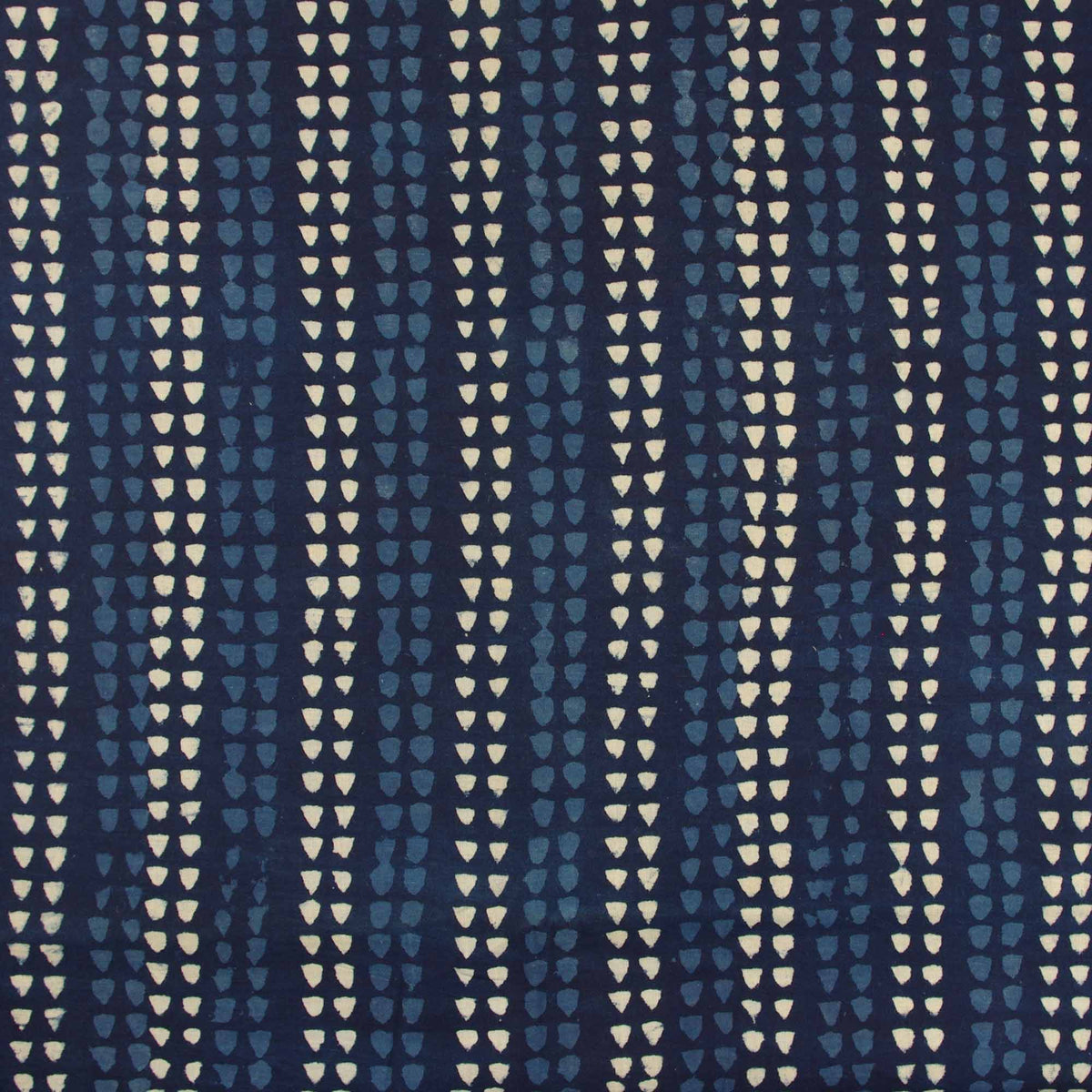 Indigo Block Print Fabric - Arrows (Design 621)