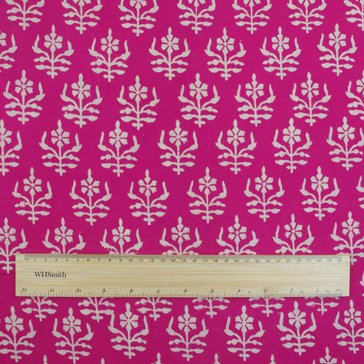 Bagru Indian Hand Block Print 100% Cotton Pink Women Dress Fabric Design 635