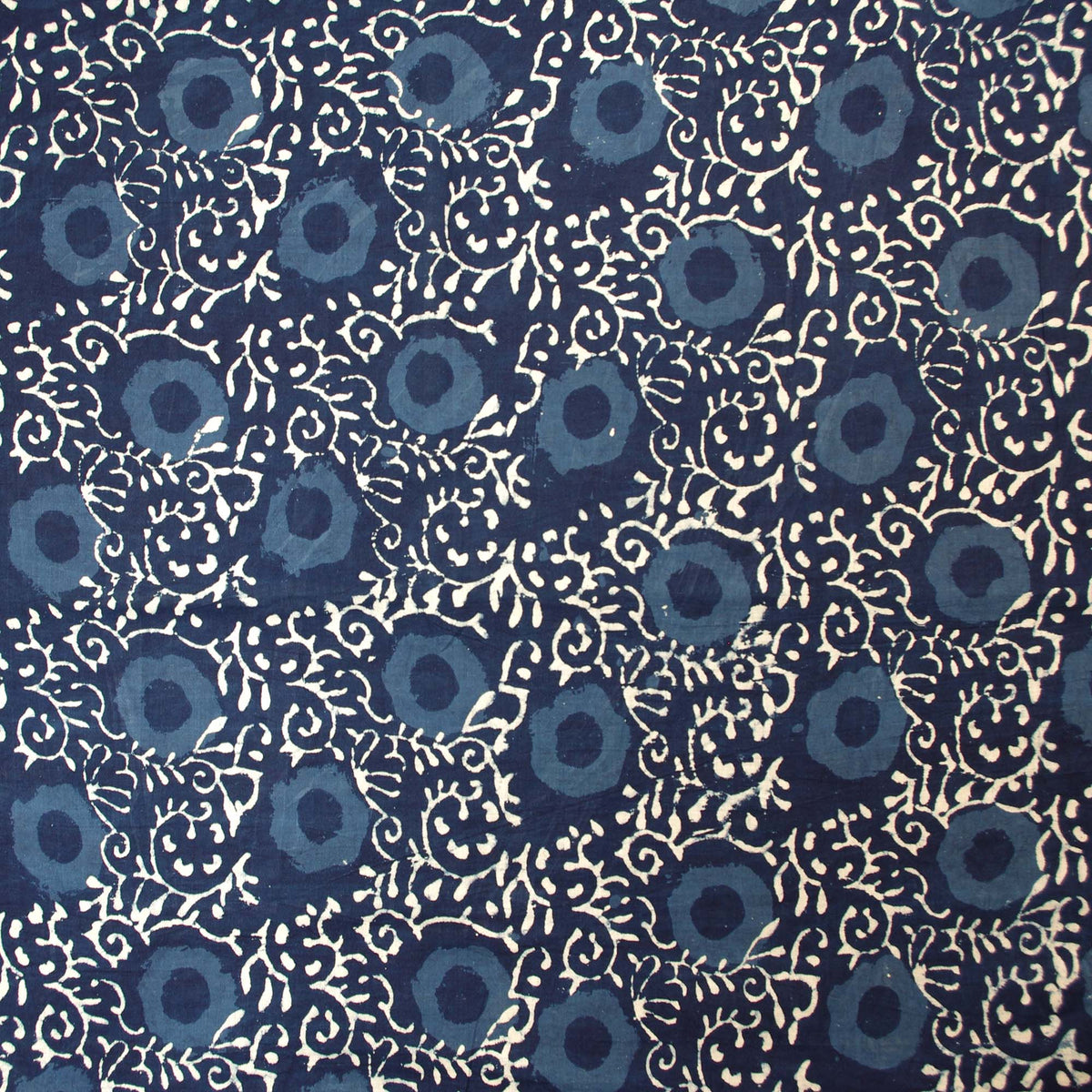 Indigo Peacock Paisley Block Print - Design 662