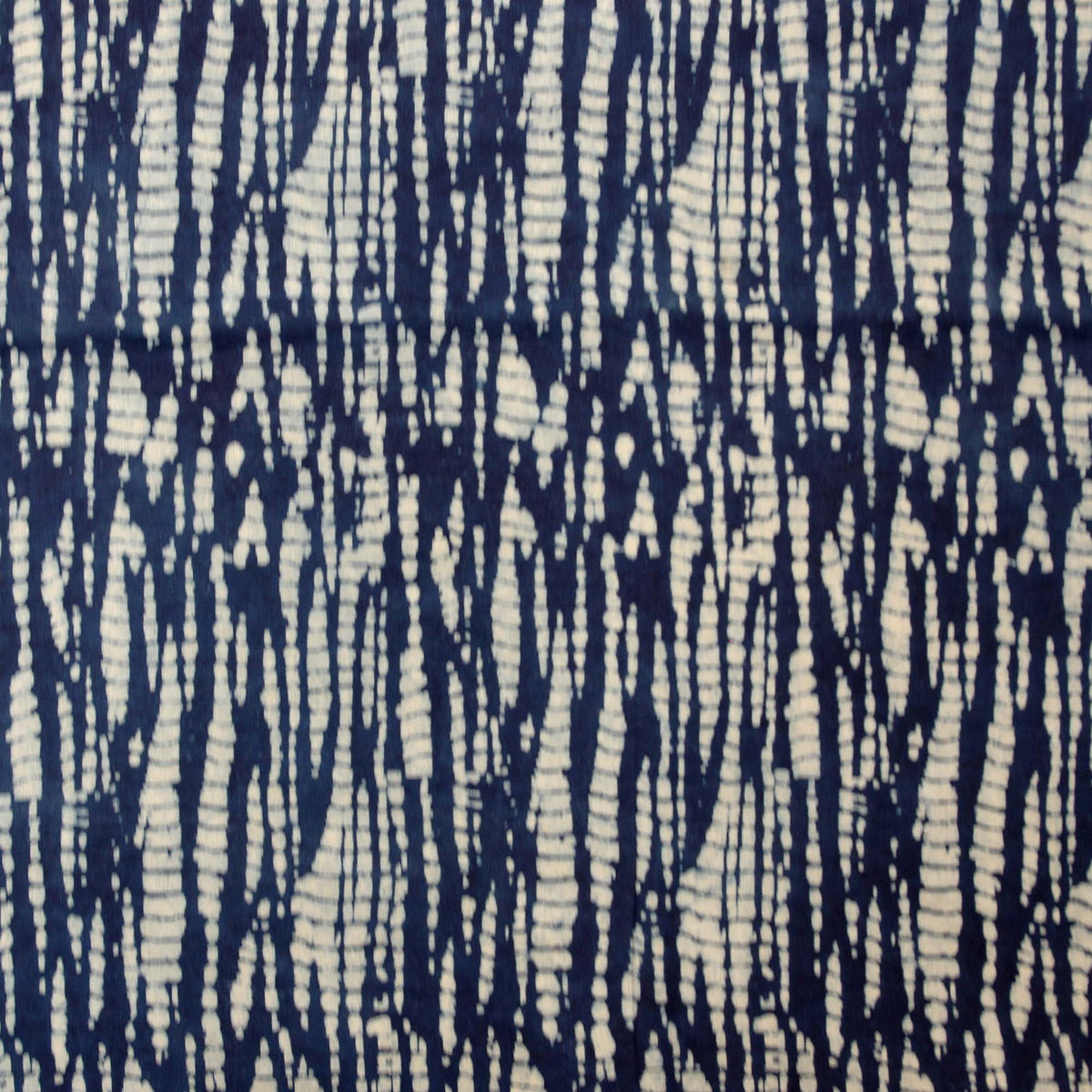 Indigo Shibori Block Print Fabric - Design 668