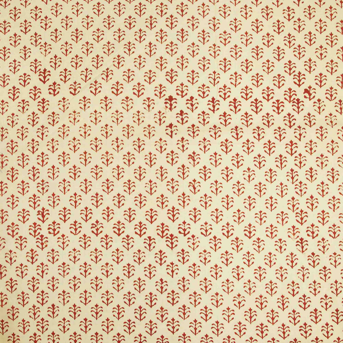 Bagru Kalamkari Print Maroon Floral Buta On White Women Dress Fabric Design 790