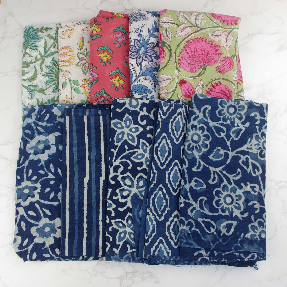 10 X Half Meter Remnant Fabric Bundle 106