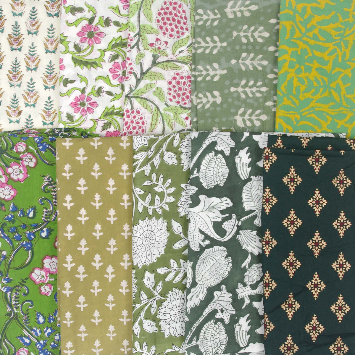 10 X Half Meter Remnant Fabric Bundle 120