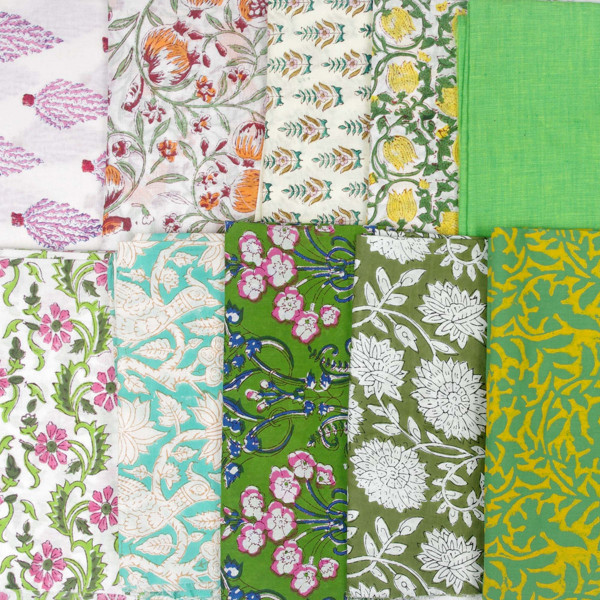 10 X Half Meter Remnant Fabric Bundle 127