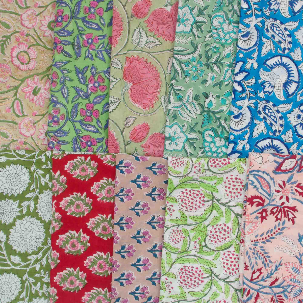 10 X Half Meter Remnant Fabric Bundle 150