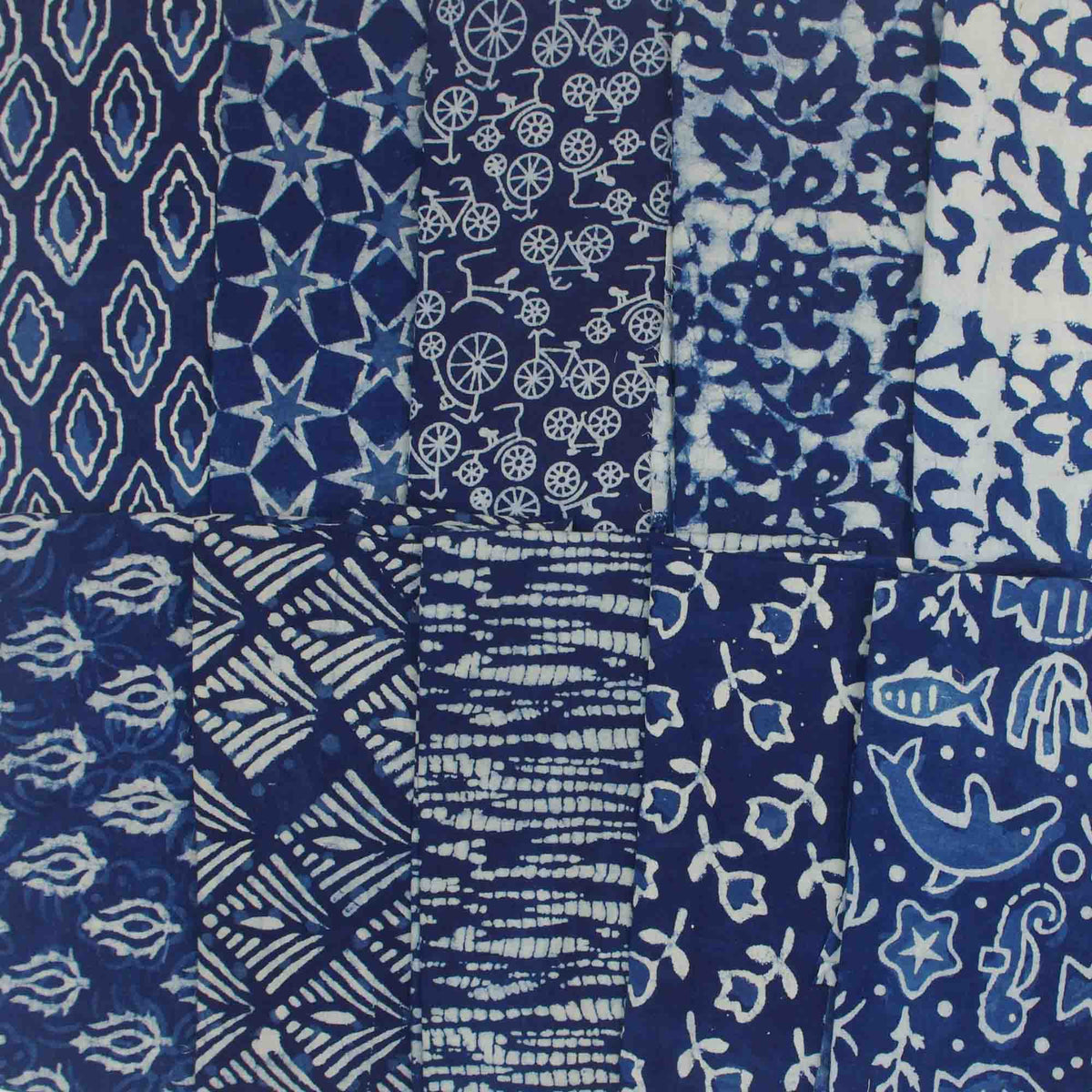 10 X Half Meter Remnant Fabric Bundle 152