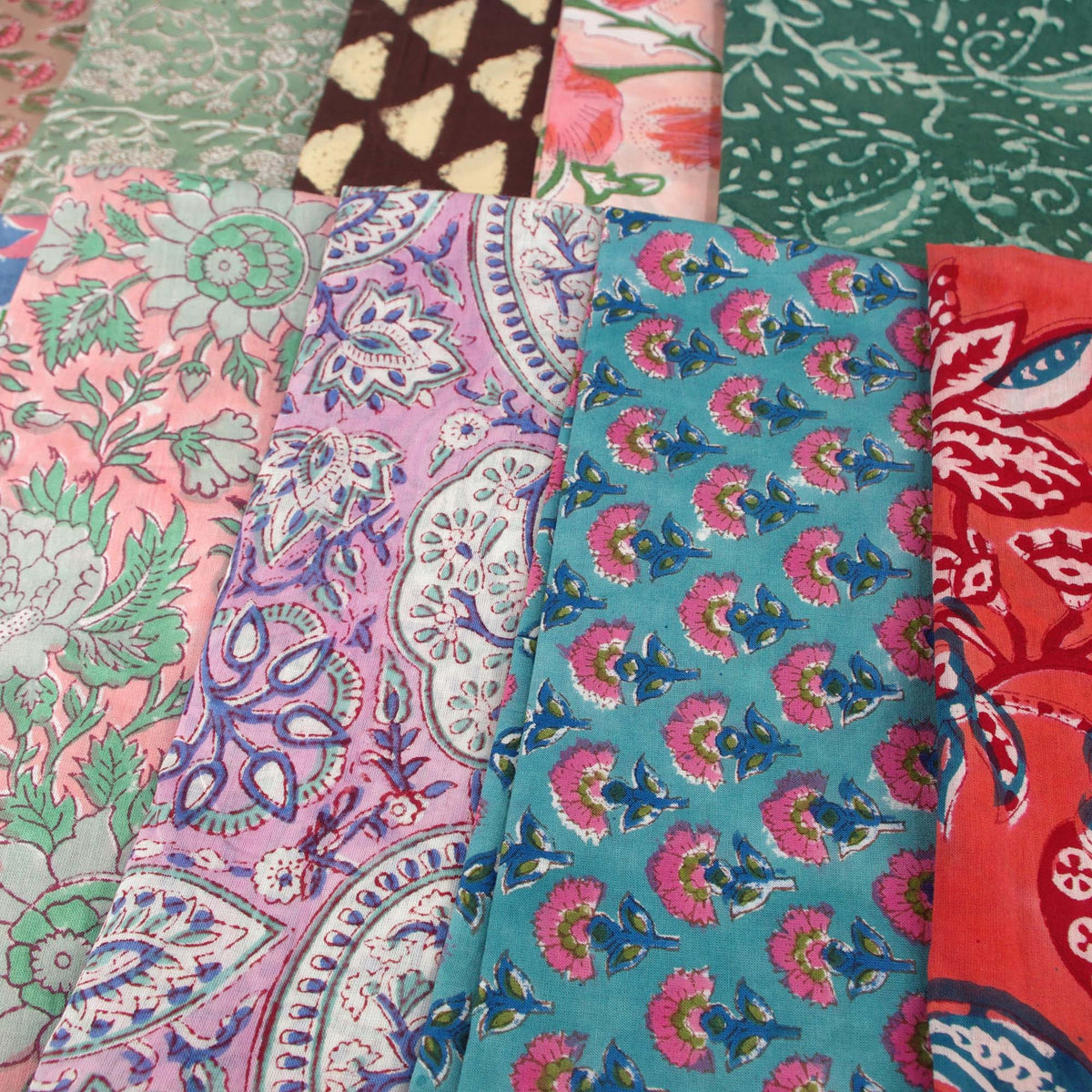 10 X Half Meter Remnant Fabric Bundle 87