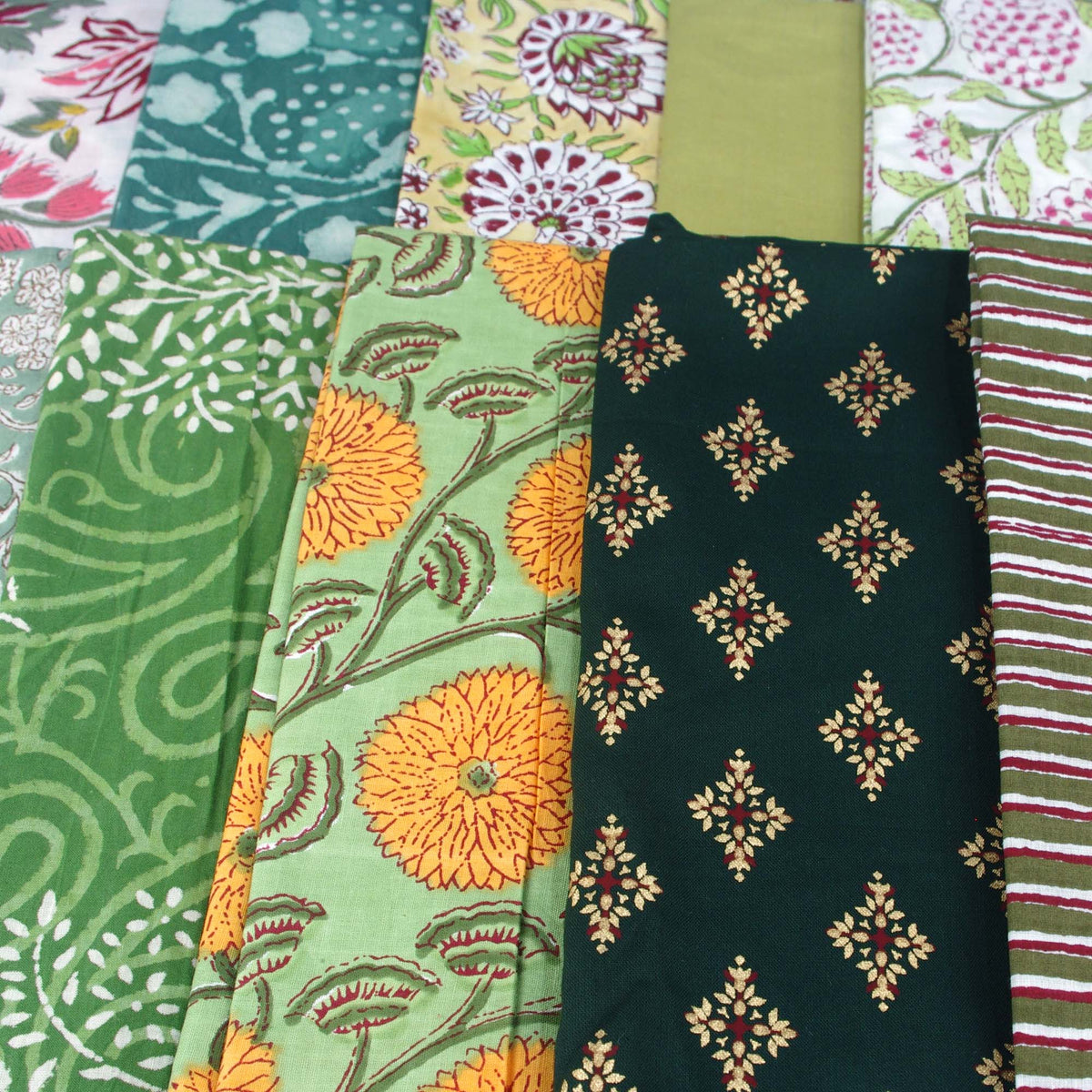 10 X Half Meter Remnant Fabric Bundle 88