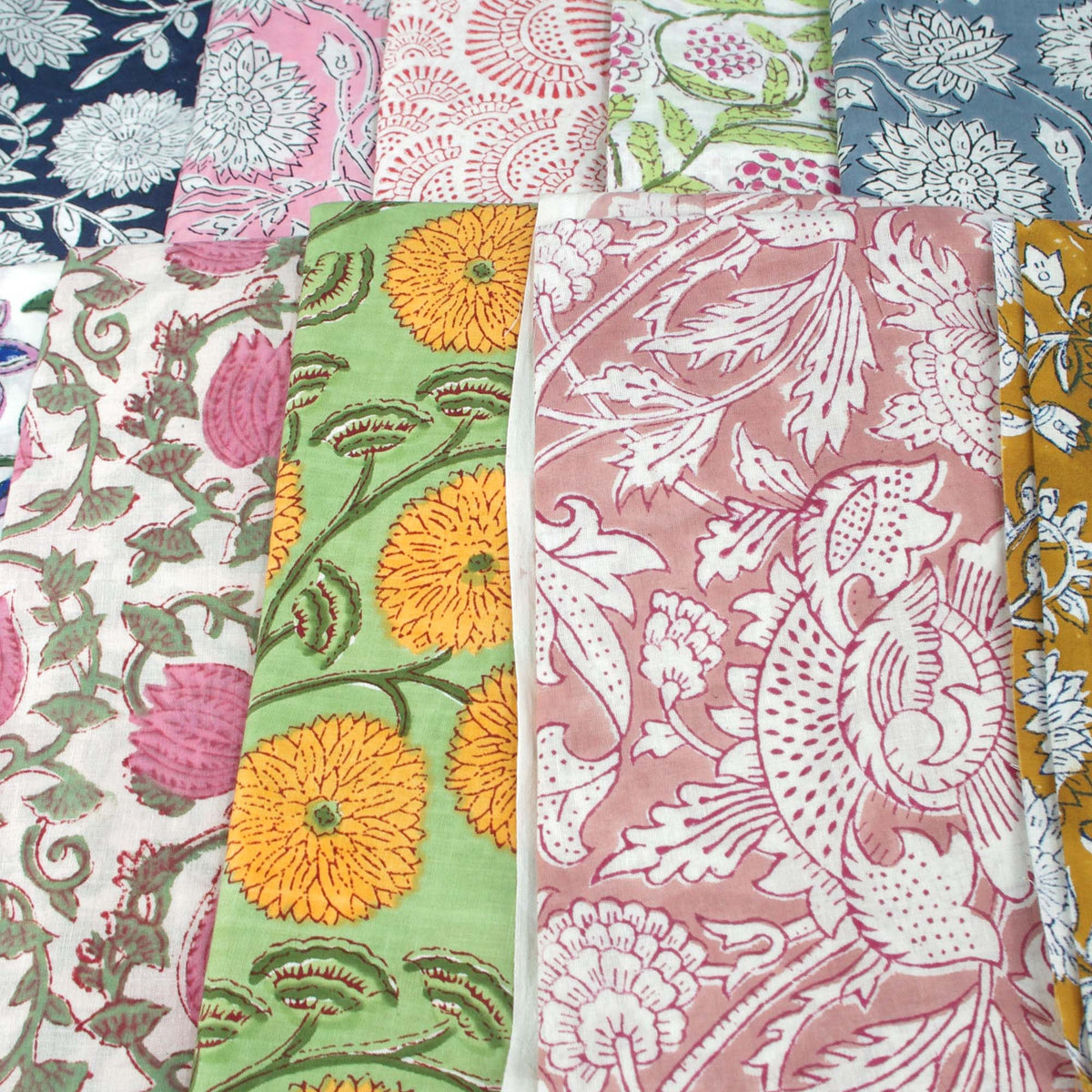 10 X Half Meter Remnant Fabric Bundle 89