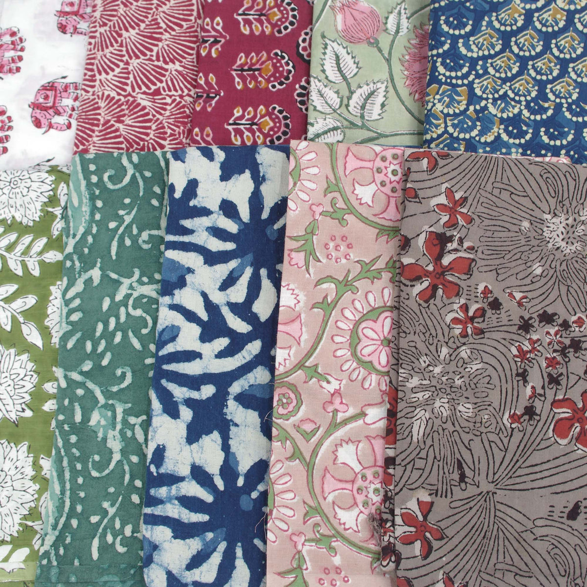 10 X Half Meter Remnant Fabric Bundle 97