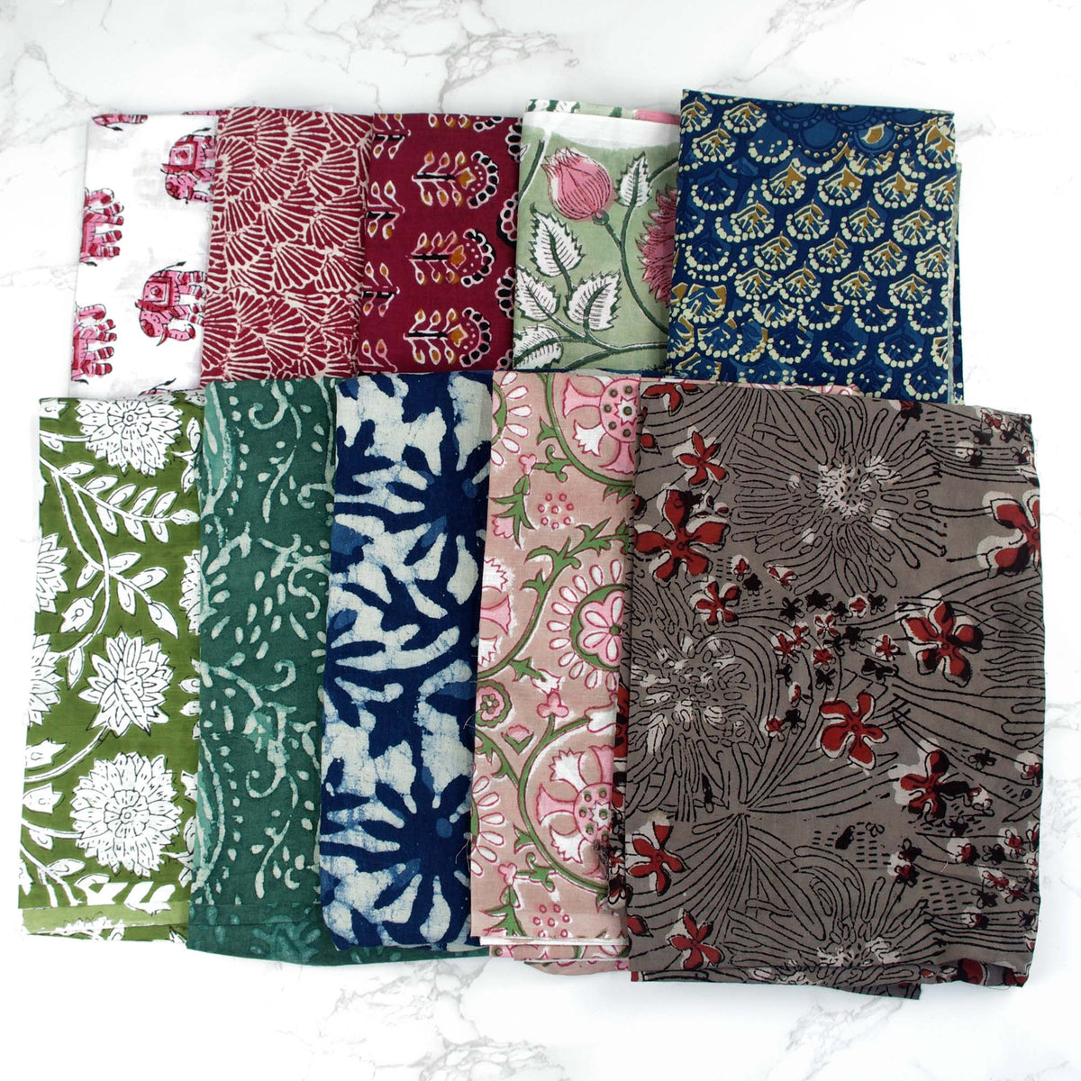 10 X Half Meter Remnant Fabric Bundle 97