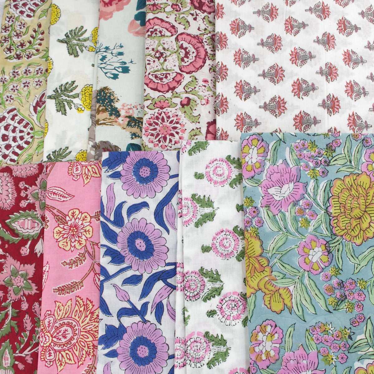 10 X Half Meter Remnant Fabric Bundle 99