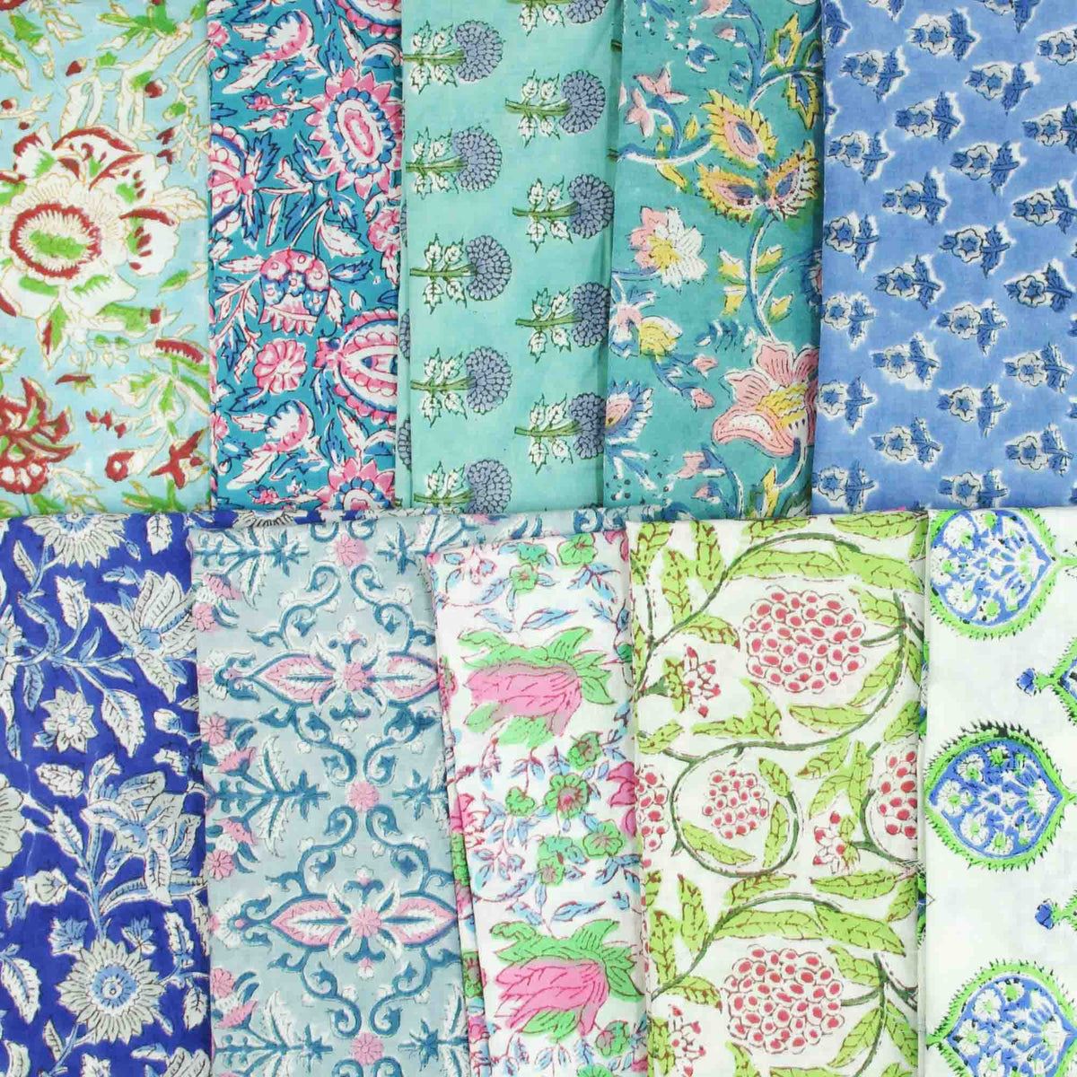 10 X Half Meter Remnant Fabric Bundle 137