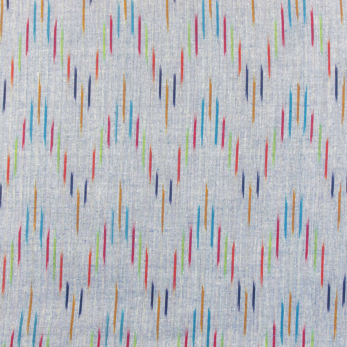 Ikat Hand Woven Cotton Fabric Design - Grey