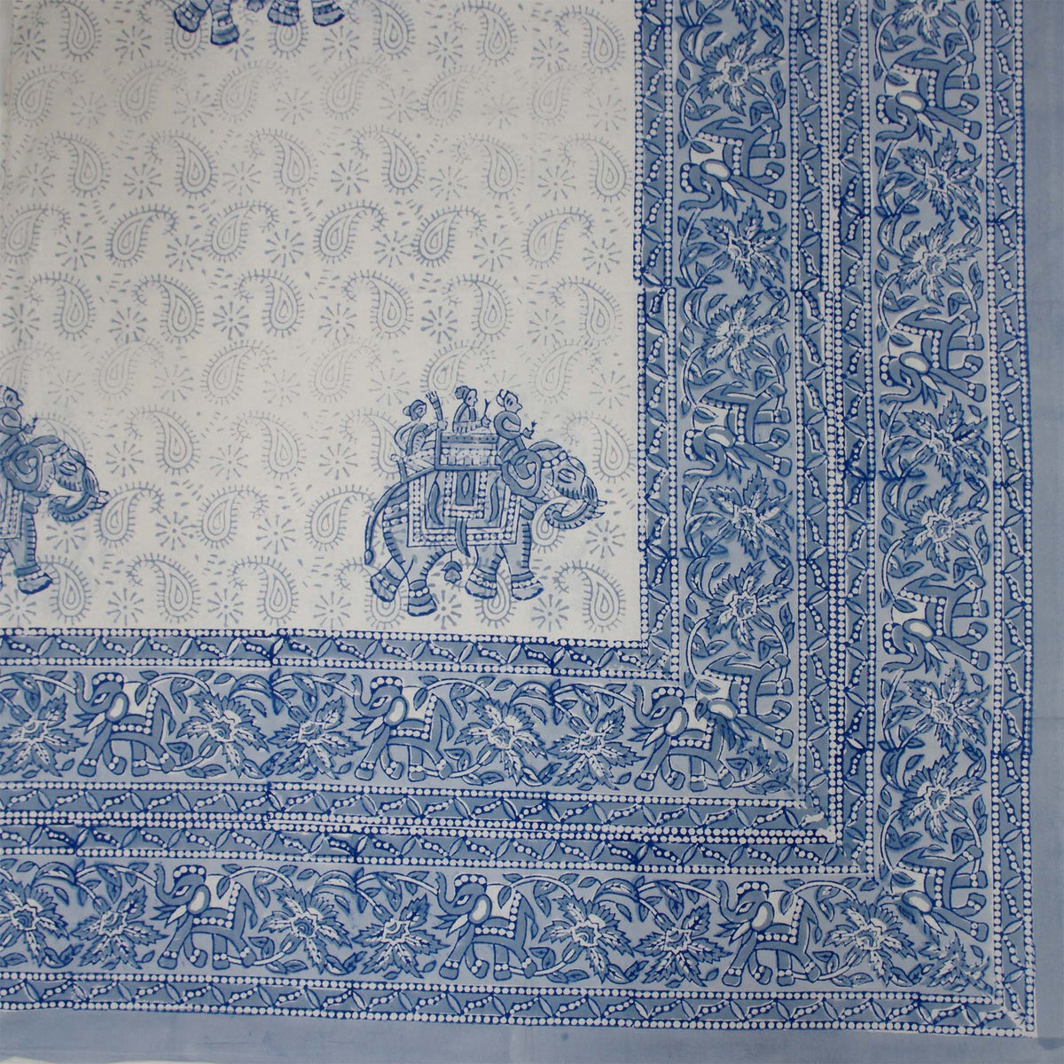 Elephant & Paisley Print Rectangle Tablecloth Table Cover