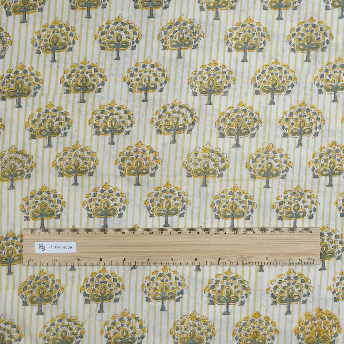 Indischer Handblockdruck Dunkelblaues Blumenmuster 100 % Baumwolle Damenkleid Stoffdesign 16