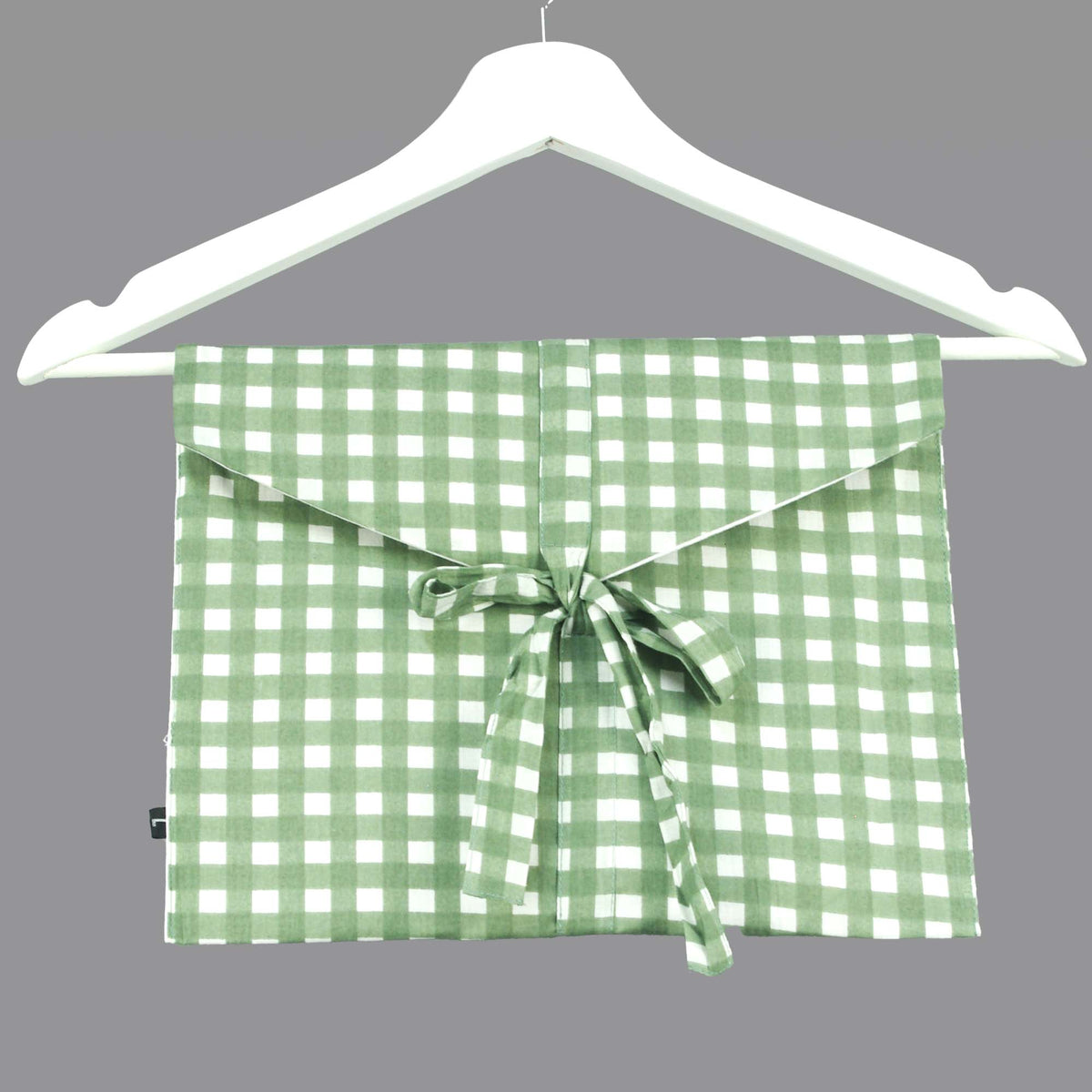Langes bläulich-graues Pyjama-Set mit rosafarbenem Blumen-Blockdruck-Design