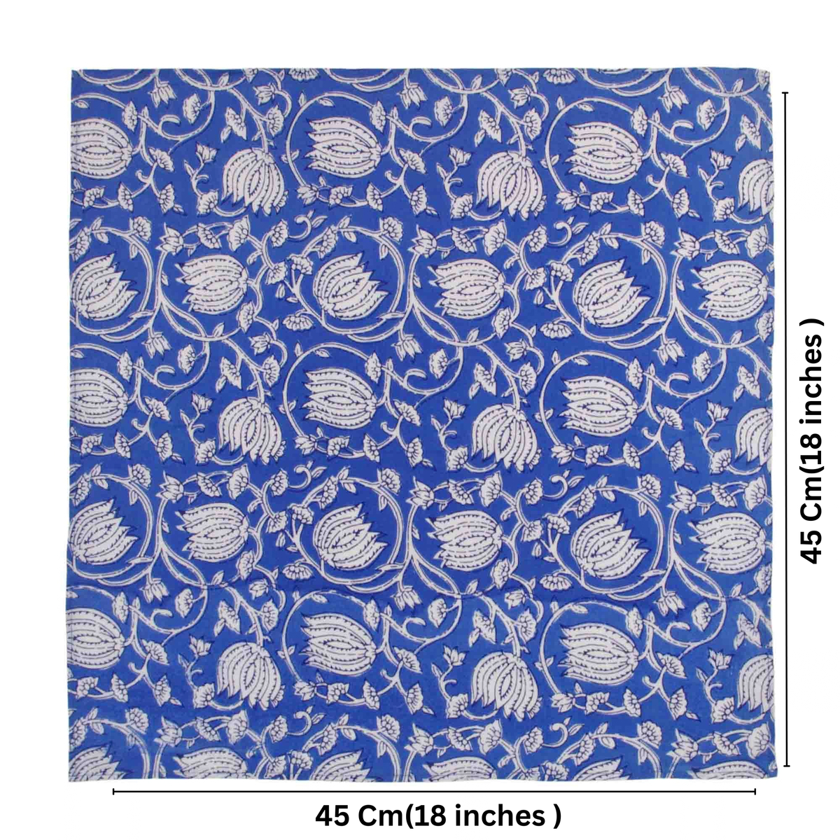 Set Of 10 Cotton Floral Dinner Napkins 18'' ( SET3)