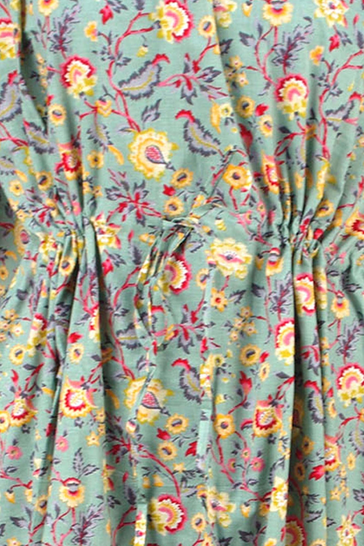 Cotton Long Kaftan - Carnation