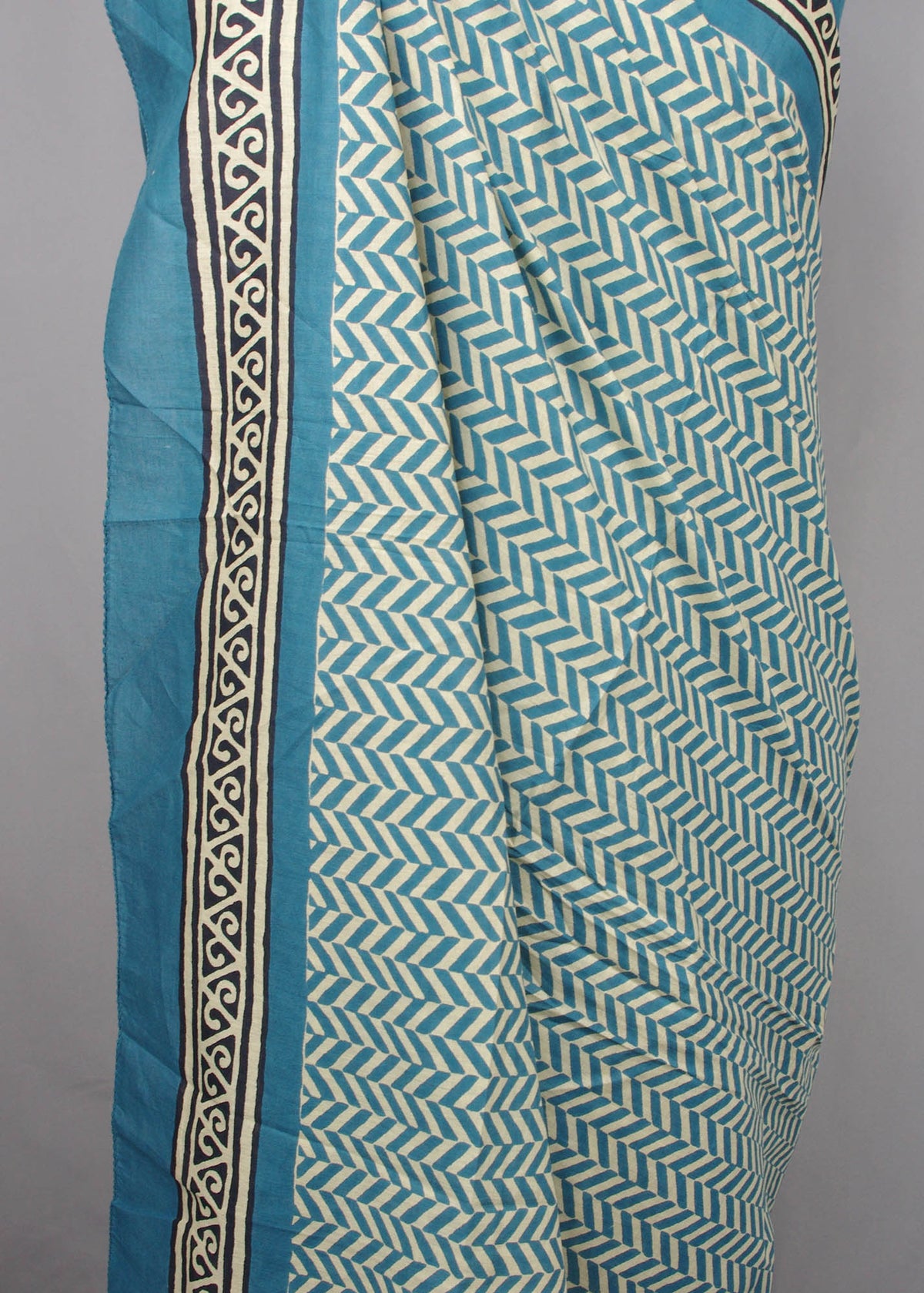 Beach Coverup Sarong Pareo -Teal Arrows