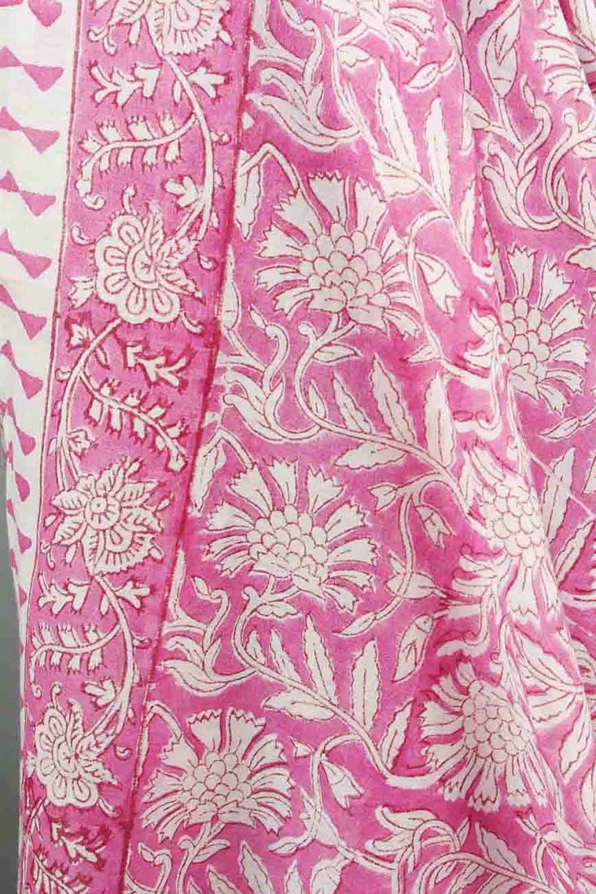 Beach Coverup Sarong Pareo - Pink Meadow