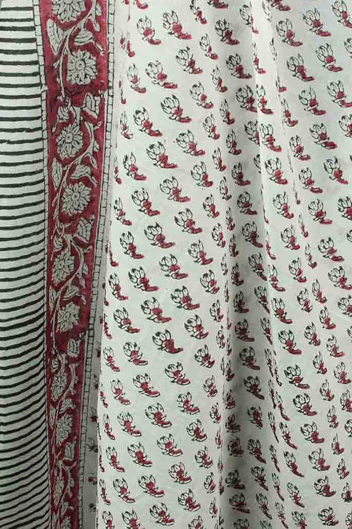 Beach Coverup Sarong Pareo - White Floral Buti