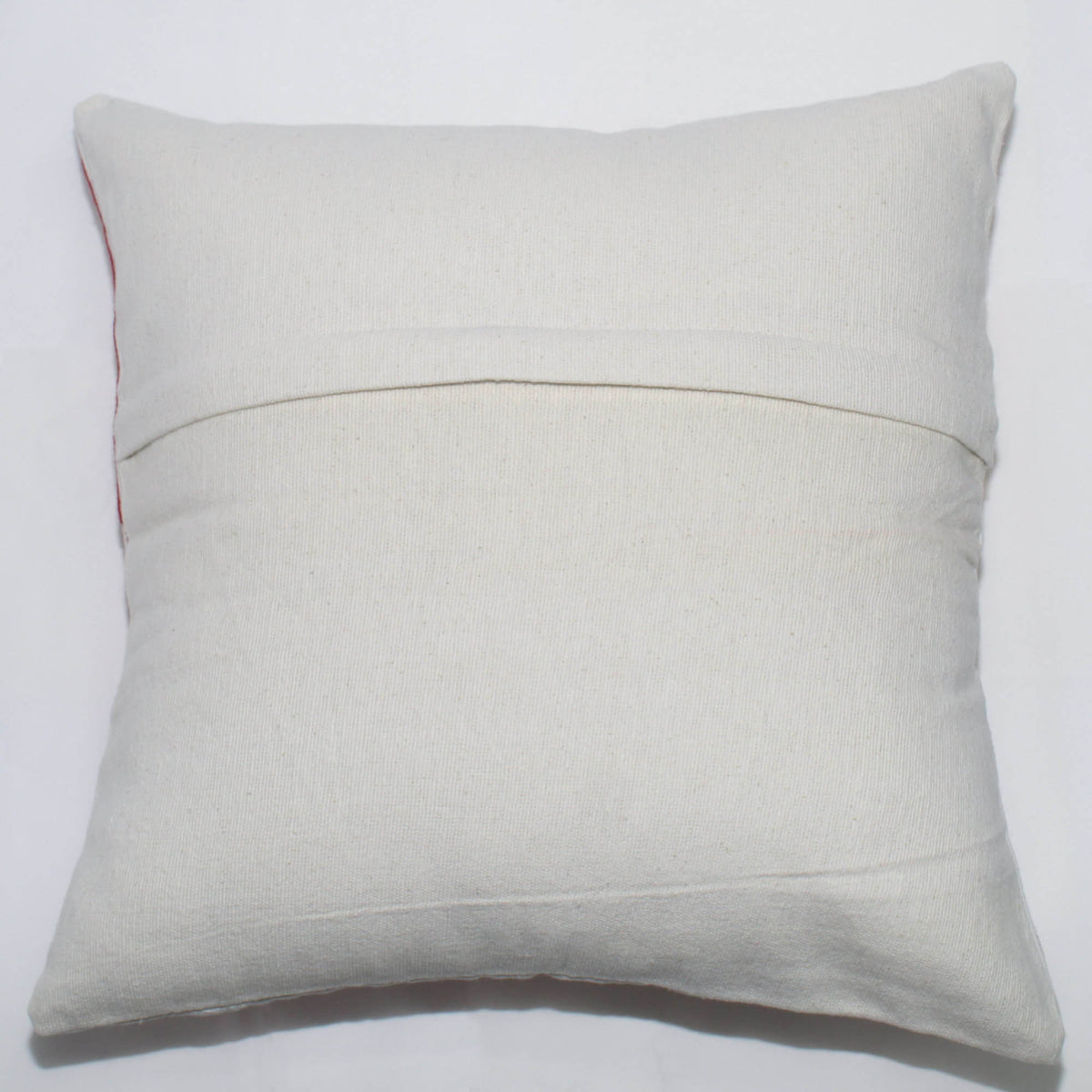Suzani Woolen Embroidered Cotton Cushion Cover 16'' & 18'' - White