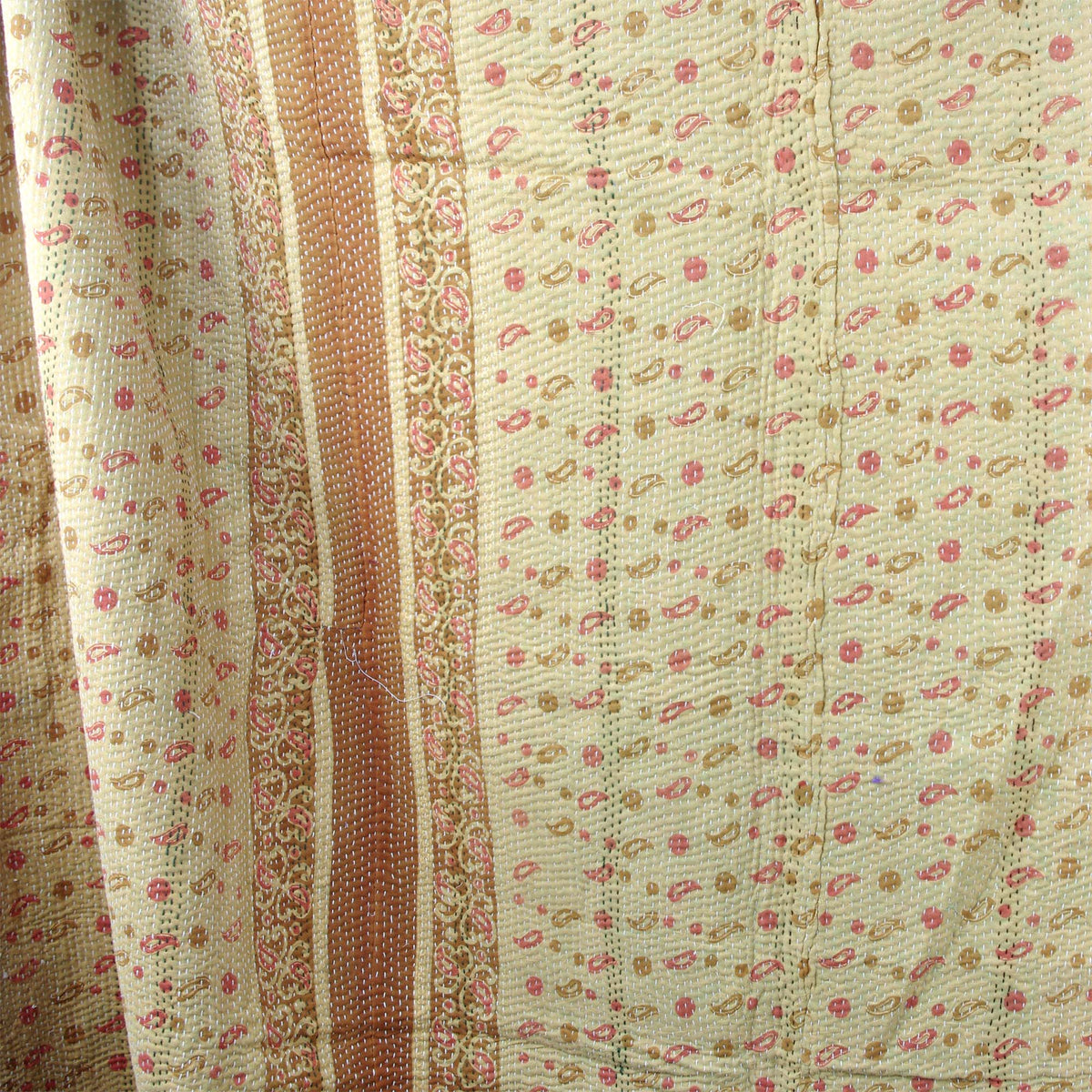 Vintage Patchwork Indian Pink Kantha Quilt VK 1085