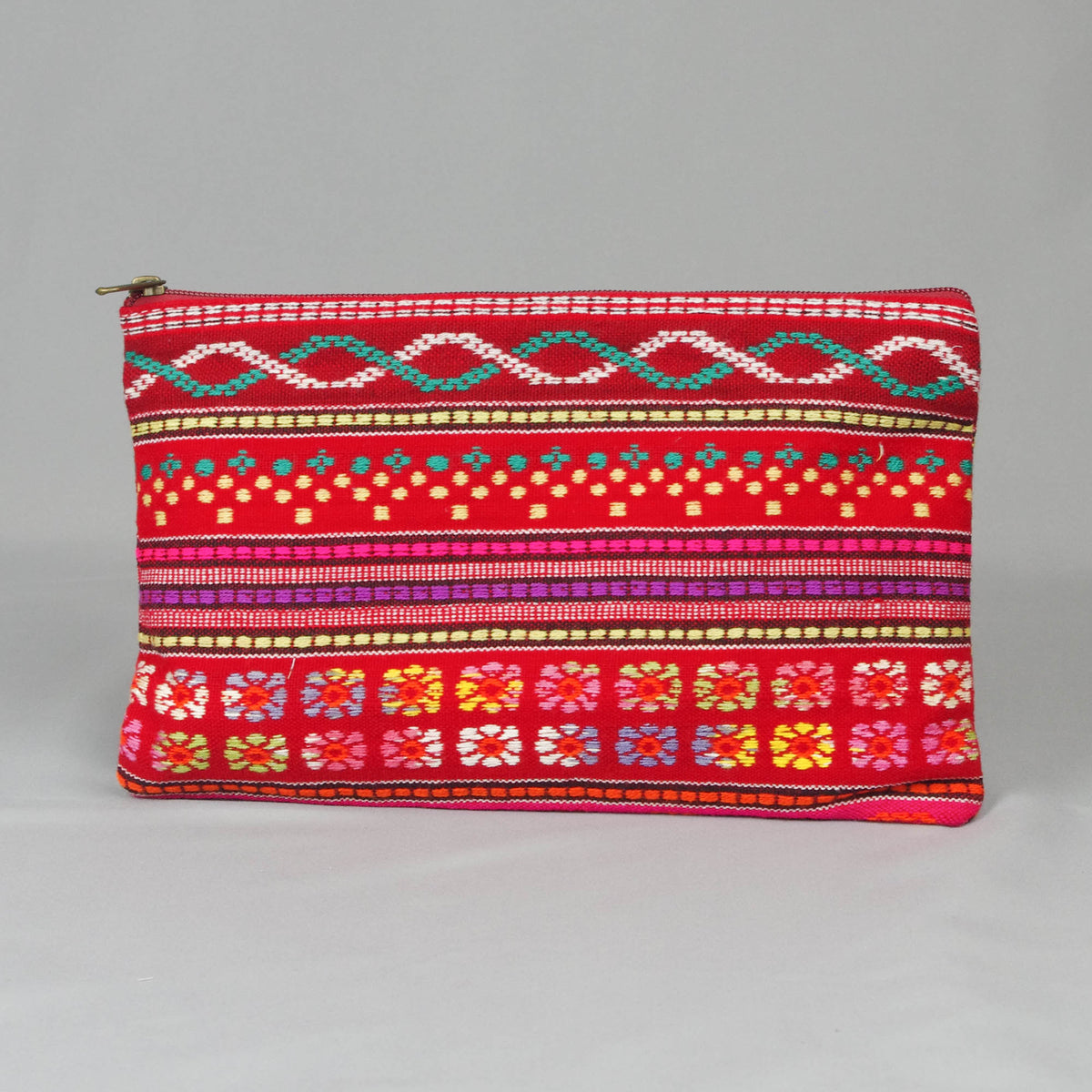 Boho Handloom Weave Clutch Bag - Rosarot